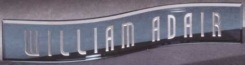 Crescent Double Curvature Nameplate -  Blue