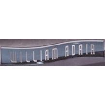 Crescent Double Curvature Nameplate -  Blue