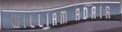 Crescent Double Curvature Nameplate -  Blue