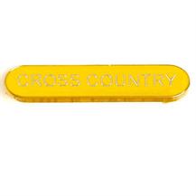 SB053Y BarBadge Cross Country Yellow (N)