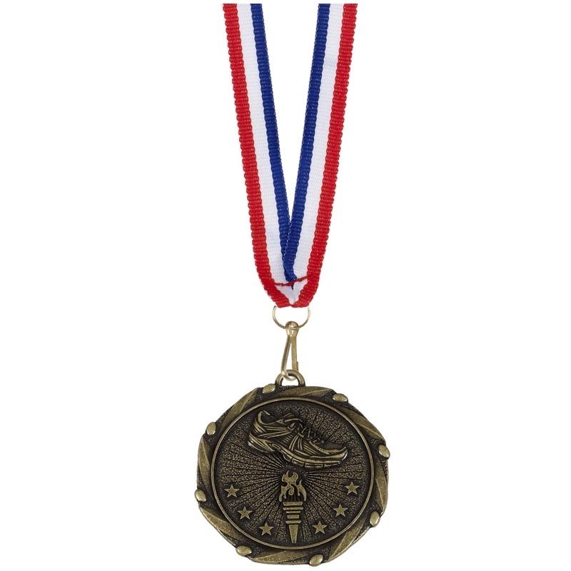 AM904G Combo45 Running Shoe Medal & Ribbon