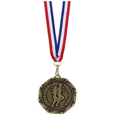 AM905G Combo45 Run Unisex Medal & Ribbon