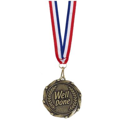AM906G Combo45 Well Done Medal & Ribbon