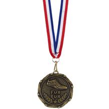 AM913G Combo45 Fun Run Medal & Ribbon
