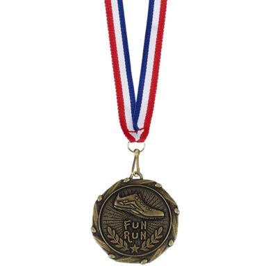 AM913G Combo45 Fun Run Medal & Ribbon