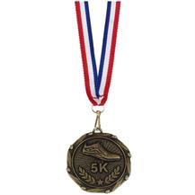AM914G Combo45 5K Run Medal & Ribbon