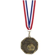 AM908G Combo45 Football Medal & Ribbon