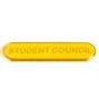 SB022Y BarBadge Student Council Yellow thumbnail