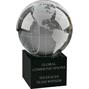 Crystal Globe on Black Crystal Stand thumbnail