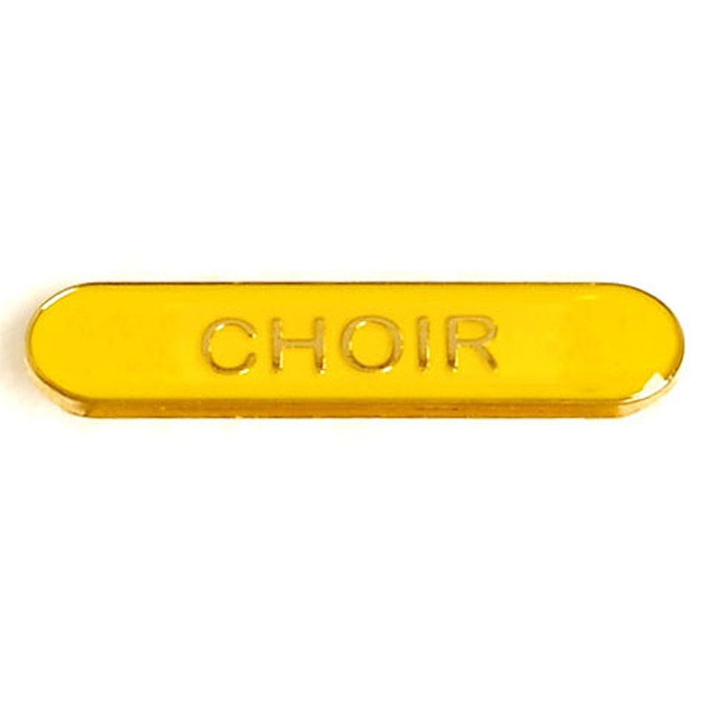 SB023Y BarBadge Choir Yellow