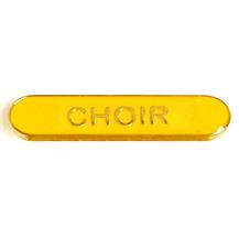 SB023Y BarBadge Choir Yellow