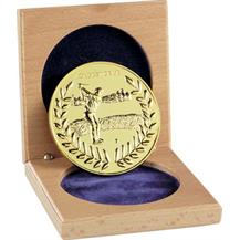 60mm Longest Drive Cased Medal