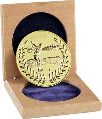 60mm Longest Drive Cased Medal
