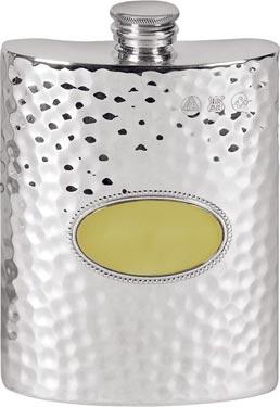 6oz Pewter Hip Flask - Hammered