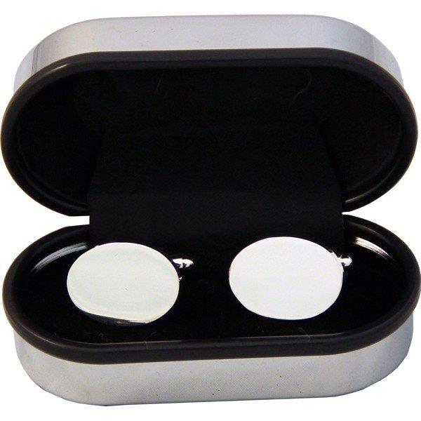 Oval Cufflinks Silverplated CFL01OVSP