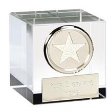 OK050AS 5cm Silver Star Crystal