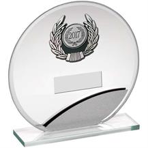 JR17-TY168B Jade Silver Glass Circle Award
