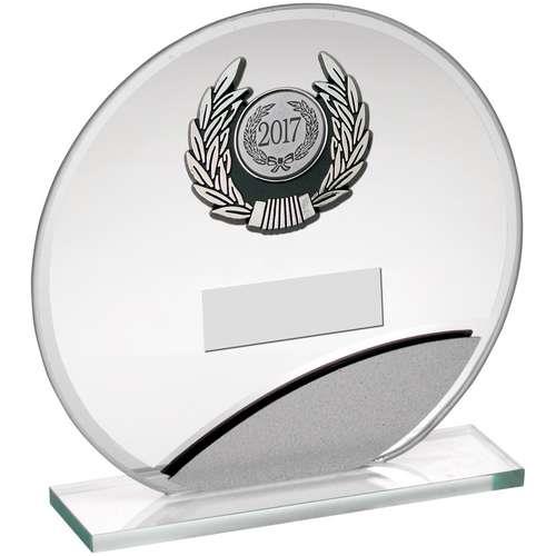 JR17-TY168B Jade Silver Glass Circle Award
