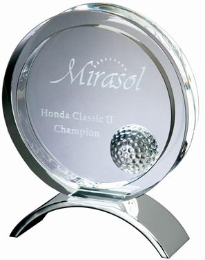 Optical Crystal Golfer's Achievement Award