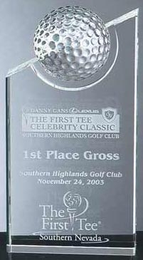 Optical Crystal Golf Pinnacle