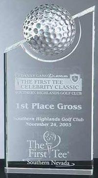 Optical Crystal Golf Pinnacle