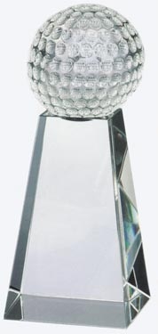 Optical Crystal Golf Ball with Tall Base