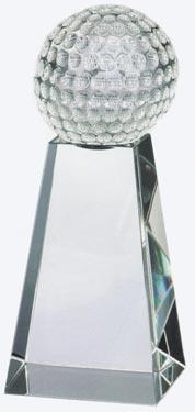 Optical Crystal Golf Ball with Tall Base