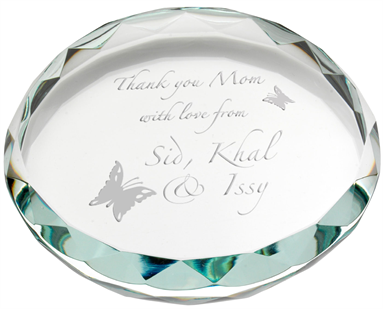 PAP3A Round Glass Paperweight