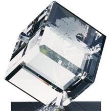 Optical Crystal Bevelled Diamond Cube