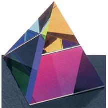 Optical Crystal Desktop Pyramid