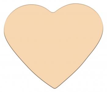 Gold Heart Engraving Plate S130