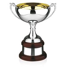 Gold Inside Silverplated Trophy 449
