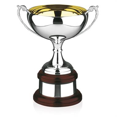 Gold Inside Silverplated Trophy 449