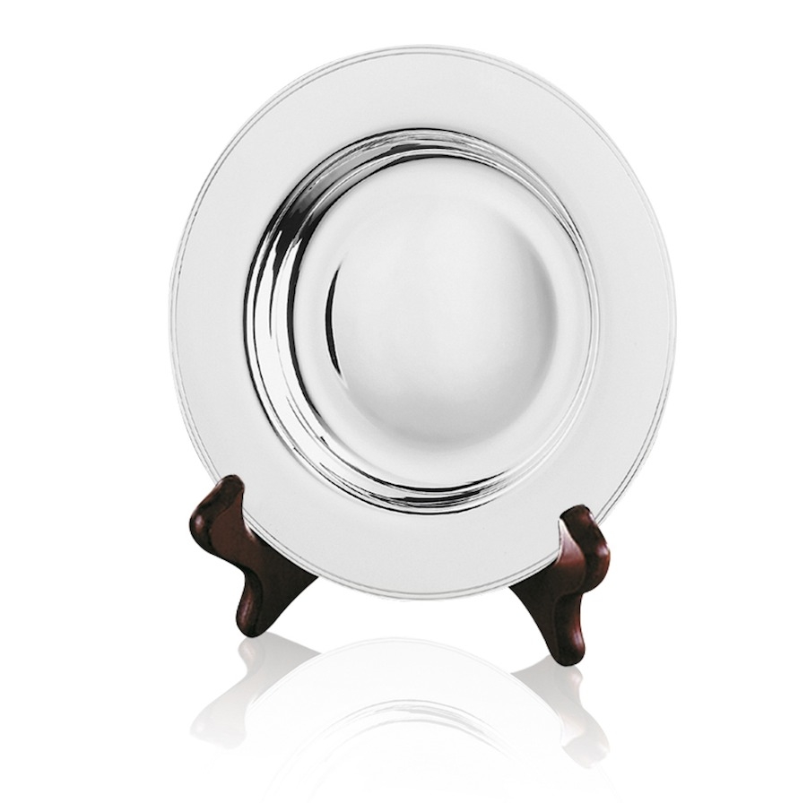 Elizabethan Silverplated Tray with Standard Stand