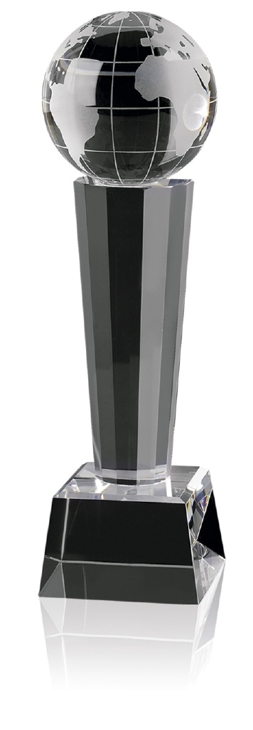 World Globe Crystal Column Award