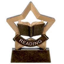 Reading Trophy Achievement Mini Star Award - A973