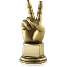 Antique Gold Finish Resin Victory Award