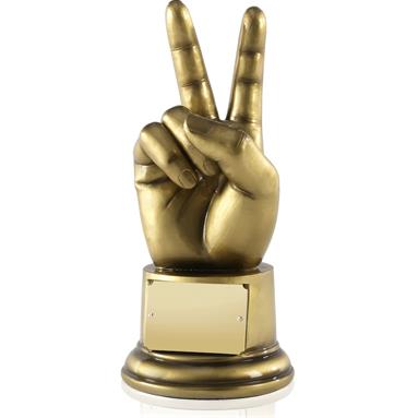 Antique Gold Finish Resin Victory Award