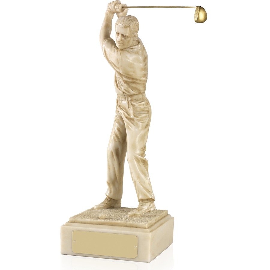 Ivory Effect Golf Figures - Available in 4 sizes - LRS34-37