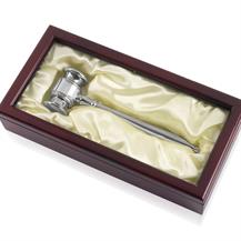 Nickel Plated Solid Metal Gavel in Presentation Case - 8inch - JMG003