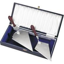 Hand Made Silverplated Presentation Trowels made in England - Shown in Presentation Case