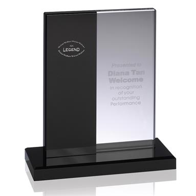 Black and Clear Optical Plaques - 2 sizes - AC86
