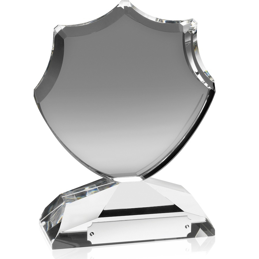 Optical Crystal Elegant Shield Award - AC64