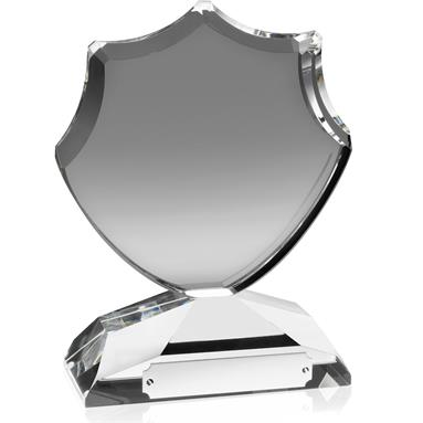 Optical Crystal Elegant Shield Award - AC64