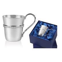 Celtic Mounted Childs Can with Box - B116
