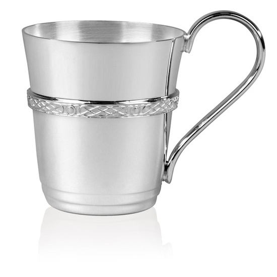 Celtic Mounted Silver Plated Child's Can