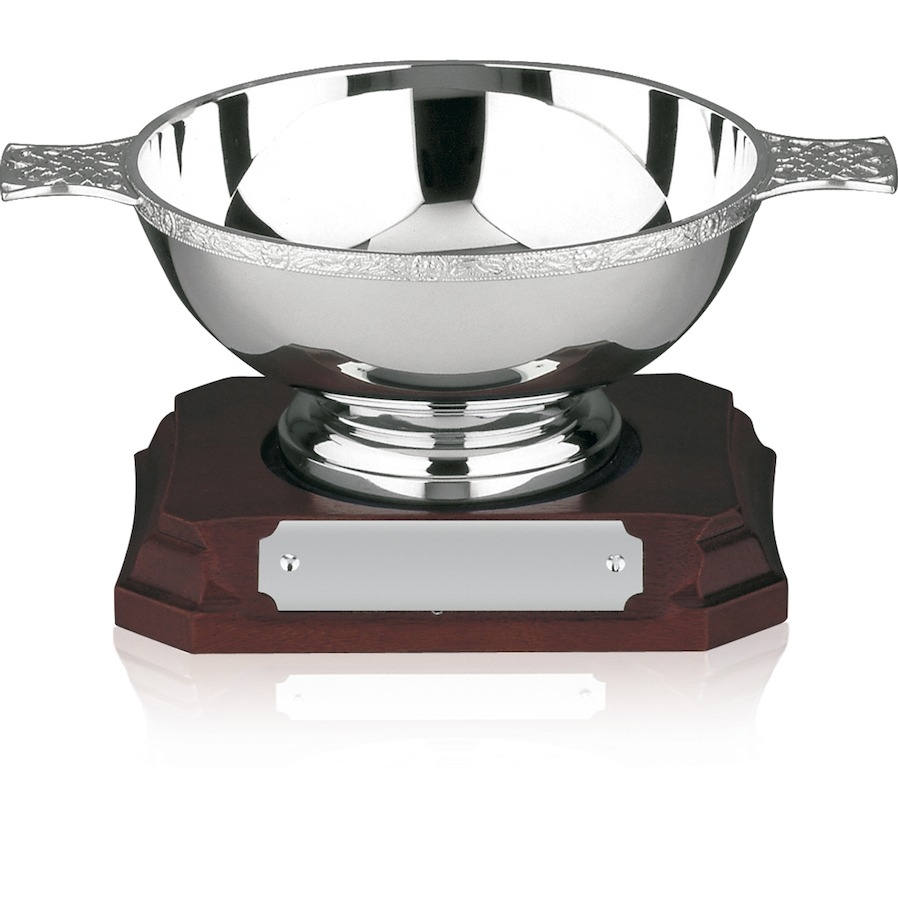 Celtic Mounted Quaich Bowl with Foot - 1289