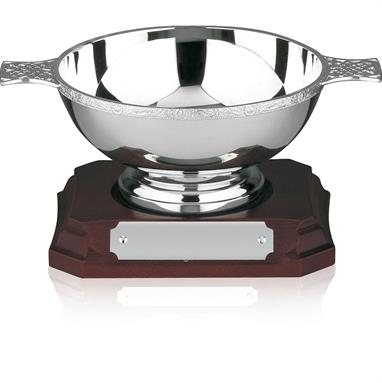 Celtic Mounted Quaich Bowl with Foot - 1289
