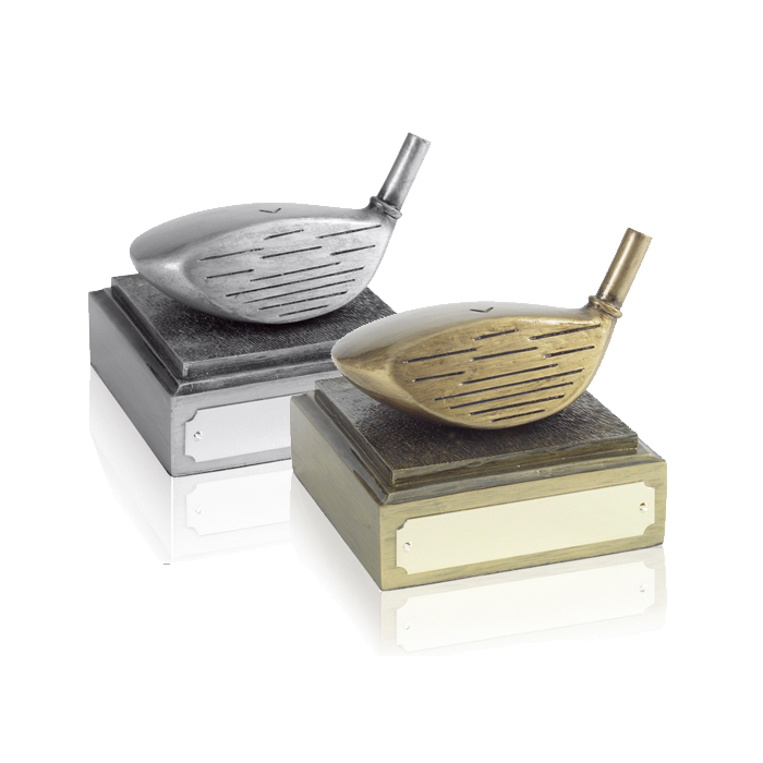 Longest Drive Golf Club Heads - 3.25inch in Antique Gold and Silver finishes
