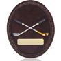 Plain Golfers Oval Plaque - RS61 thumbnail